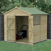 7′ x 7′ Forest Beckwood 25yr Guarantee Shiplap Pressure Treated Double Door Apex Wooden Shed (2.28m x 2.12m) 7′ x 7′ Forest Beckwood 25yr Guarantee Shiplap Pressure Treated Double Door Apex Wooden Shed (2.28m x 2.12m)