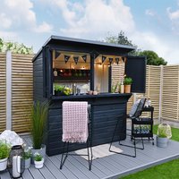 6×3 Garden Bar (1.89m x 1.19m): Forest Shiplap Pressure Treated Outdoor Bar With 25yr Guarantee 6×3 Garden Bar (1.89m x 1.19m): Forest Shiplap Pressure Treated Outdoor Bar With 25yr Guarantee