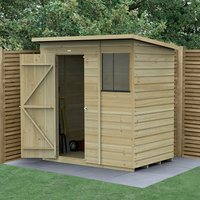 6′ x 4′ Forest Beckwood 25yr Guarantee Shiplap Pressure Treated Pent Wooden Shed (1.98m x 1.4m) 6′ x 4′ Forest Beckwood 25yr Guarantee Shiplap Pressure Treated Pent Wooden Shed (1.98m x 1.4m)