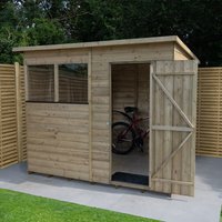 7′ x 5′ Forest Beckwood 25yr Guarantee Shiplap Pressure Treated Pent Wooden Shed (2.26m x 1.7m) 7′ x 5′ Forest Beckwood 25yr Guarantee Shiplap Pressure Treated Pent Wooden Shed (2.26m x 1.7m)