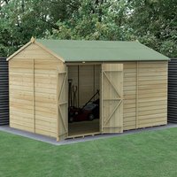 12′ x 8′ Forest Beckwood 25yr Guarantee Shiplap Pressure Treated Windowless Double Door Reverse Apex Wooden Shed (3.6m x 2.61m) 12′ x 8′ Forest Beckwood 25yr Guarantee Shiplap Pressure Treated Windowless Double Door Reverse Apex Wooden Shed (3.6m x 2.61m)