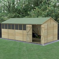 20′ x 10′ Forest Beckwood 25yr Guarantee Shiplap Pressure Treated Double Door Reverse Apex Wooden Shed (5.96m x 3.21m) 20′ x 10′ Forest Beckwood 25yr Guarantee Shiplap Pressure Treated Double Door Reverse Apex Wooden Shed (5.96m x 3.21m)