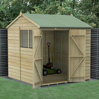 7′ x 7′ Forest Beckwood 25yr Guarantee Shiplap Pressure Treated Double Door Reverse Apex Wooden Shed (2.28m x 2.12m) 7′ x 7′ Forest Beckwood 25yr Guarantee Shiplap Pressure Treated Double Door Reverse Apex Wooden Shed (2.28m x 2.12m)