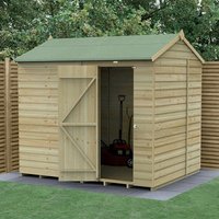 8′ x 6′ Forest Beckwood 25yr Guarantee Shiplap Pressure Treated Windowless Reverse Apex Wooden Shed (2.42m x 1.99m) 8′ x 6′ Forest Beckwood 25yr Guarantee Shiplap Pressure Treated Windowless Reverse Apex Wooden Shed (2.42m x 1.99m)