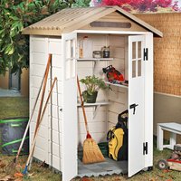 4′ x 4′ Shire Tuscany Evo 120 Plastic Garden Storage Shed (1.22m x 1.22m) 4′ x 4′ Shire Tuscany Evo 120 Plastic Garden Storage Shed (1.22m x 1.22m)