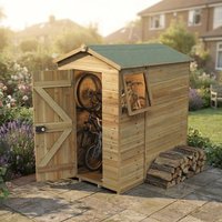 6' x 4' Forest Timberdale 25yr Guarantee Tongue & Groove Pressure Treated Apex Shed (1.93m x 1.37m)