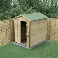 7′ x 5′ Forest Timberdale 25yr Guarantee Tongue & Groove Pressure Treated Windowless Apex Shed (2.23m x 1.67m) 7′ x 5′ Forest Timberdale 25yr Guarantee Tongue & Groove Pressure Treated Windowless Apex Shed (2.23m x 1.67m)