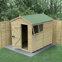 8′ x 6′ Forest Timberdale 25yr Guarantee Tongue & Groove Pressure Treated Apex Shed (2.46m x 2.03m) 8′ x 6′ Forest Timberdale 25yr Guarantee Tongue & Groove Pressure Treated Apex Shed (2.46m x 2.03m)