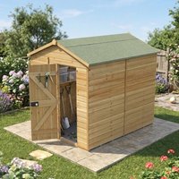 8' x 6' Forest Timberdale 25yr Guarantee Tongue & Groove Pressure Treated Windowless Apex Shed (2.46m x 2.03m)