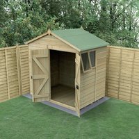 7′ x 5′ Forest Timberdale 25yr Guarantee Tongue & Groove Pressure Treated Double Door Apex Shed (2.33m x 1.58m) 7′ x 5′ Forest Timberdale 25yr Guarantee Tongue & Groove Pressure Treated Double Door Apex Shed (2.33m x 1.58m)