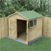 7′ x 7′ Forest Timberdale 25yr Guarantee Tongue & Groove Pressure Treated Double Door Apex Shed (2.33m x 2.17m) 7′ x 7′ Forest Timberdale 25yr Guarantee Tongue & Groove Pressure Treated Double Door Apex Shed (2.33m x 2.17m)