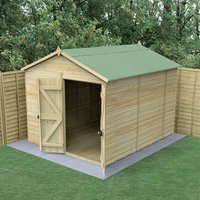10′ x 8′ Forest Timberdale 25yr Guarantee Tongue & Groove Pressure Treated Windowless Double Door Apex Shed (3.05m x 2.61m) 10′ x 8′ Forest Timberdale 25yr Guarantee Tongue & Groove Pressure Treated Windowless Double Door Apex Shed (3.05m x 2.61m)