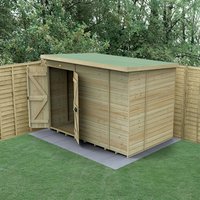 10′ x 6′ Forest Timberdale 25yr Guarantee Tongue & Groove Pressure Treated Windowless Double Door Pent Shed (3.07m x 2.02m) 10′ x 6′ Forest Timberdale 25yr Guarantee Tongue & Groove Pressure Treated Windowless Double Door Pent Shed (3.07m x 2.02m)