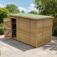 10' x 6' Forest Timberdale 25yr Guarantee Tongue & Groove Pressure Treated Windowless Pent Shed (3.07m x 2.02m)