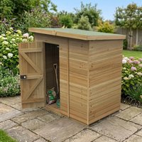 6' x 4' Forest Timberdale 25yr Guarantee Tongue & Groove Pressure Treated Windowless Pent Shed (1.95m x 1.38m)