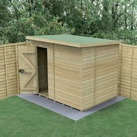 8′ x 6′ Forest Timberdale 25yr Guarantee Tongue & Groove Pressure Treated Windowless Pent Shed (2.48m x 2.02m) 8′ x 6′ Forest Timberdale 25yr Guarantee Tongue & Groove Pressure Treated Windowless Pent Shed (2.48m x 2.02m)