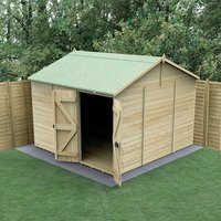 10′ x 10′ Forest Timberdale 25yr Guarantee Tongue & Groove Pressure Treated Windowless Double Door Reverse Apex Shed (3.21m x 3.05m) 10′ x 10′ Forest Timberdale 25yr Guarantee Tongue & Groove Pressure Treated Windowless Double Door Reverse Apex Shed (3.21m x 3.05m)