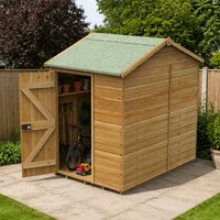 7' x 5' Forest Timberdale 25yr Guarantee Tongue & Groove Pressure Treated Windowless Reverse Apex Shed (2.33m x 1.58m)