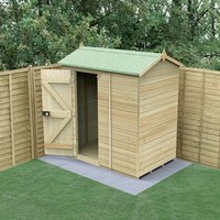 6′ x 4′ Forest Timberdale 25yr Guarantee Tongue & Groove Pressure Treated Windowless Reverse Apex Shed (1.93m x 1.37m) 6′ x 4′ Forest Timberdale 25yr Guarantee Tongue & Groove Pressure Treated Windowless Reverse Apex Shed (1.93m x 1.37m)