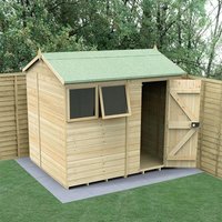8′ x 6′ Forest Timberdale 25yr Guarantee Tongue & Groove Pressure Treated Reverse Apex Shed (2.46m x 2.03m) 8′ x 6′ Forest Timberdale 25yr Guarantee Tongue & Groove Pressure Treated Reverse Apex Shed (2.46m x 2.03m)