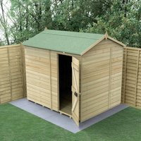 8′ x 6′ Forest Timberdale 25yr Guarantee Tongue & Groove Pressure Treated Windowless Reverse Apex Shed (2.46m x 2.03m) 8′ x 6′ Forest Timberdale 25yr Guarantee Tongue & Groove Pressure Treated Windowless Reverse Apex Shed (2.46m x 2.03m)