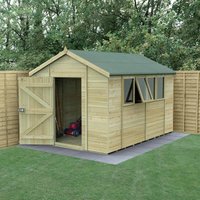 12′ x 8′ Forest Timberdale 25yr Guarantee Tongue & Groove Pressure Treated Apex Shed â 4 Windows (3.65m x 2.52m) 12′ x 8′ Forest Timberdale 25yr Guarantee Tongue & Groove Pressure Treated Apex Shed â 4 Windows (3.65m x 2.52m)