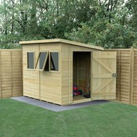 8′ x 6′ Forest Timberdale 25yr Guarantee Tongue & Groove Pressure Treated Pent Shed â 3 Windows (2.5m x 2m) 8′ x 6′ Forest Timberdale 25yr Guarantee Tongue & Groove Pressure Treated Pent Shed â 3 Windows (2.5m x 2m)