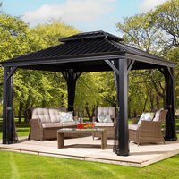 12′ x 10′ Trimetals Sojag Messina Anthracite Garden Gazebo (3.63m x 2.98m) 12′ x 10′ Trimetals Sojag Messina Anthracite Garden Gazebo (3.63m x 2.98m)