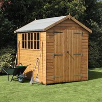 10′ x 6′ Traditional Heavy Duty Shiplap Apex Wooden Garden Shed (3.05m x 1.83m) 10′ x 6′ Traditional Heavy Duty Shiplap Apex Wooden Garden Shed (3.05m x 1.83m)