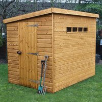 10′ x 6′ Traditional Shiplap Pent Wooden Security Garden Shed (3.05m x 1.83m) 10′ x 6′ Traditional Shiplap Pent Wooden Security Garden Shed (3.05m x 1.83m)