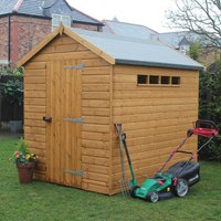 12′ x 8′ Traditional Shiplap Apex Security Wooden Garden Shed (3.66m x 2.44m) 12′ x 8′ Traditional Shiplap Apex Security Wooden Garden Shed (3.66m x 2.44m)