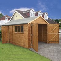 14′ x 10′ Traditional Deluxe Shiplap Wooden Garage / Workshop Shed (4.28m x 3.05m) 14′ x 10′ Traditional Deluxe Shiplap Wooden Garage / Workshop Shed (4.28m x 3.05m)