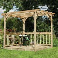 Forest 2.4 x 2.4m Easy Deck Kit Including Pergola Forest 2.4 x 2.4m Easy Deck Kit Including Pergola