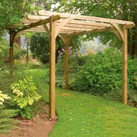 Product photograph of Forest Ultima Wooden Garden Pergola 8 X 8 from Buy Sheds Direct