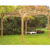 Forest Large Ultima Wooden Garden Pergola Kit 10’x10′ Forest Large Ultima Wooden Garden Pergola Kit 10’x10′