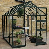 6′ x 8′ Halls Cotswold Burford Small Greenhouse in Green with Toughened Glass (1.94m x 2.56m) 6′ x 8′ Halls Cotswold Burford Small Greenhouse in Green with Toughened Glass (1.94m x 2.56m)