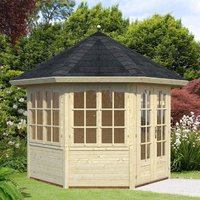Palmako Veronica 2.9m x 2.9m Log Cabin (28mm) – 4 Windows Palmako Veronica 2.9m x 2.9m Log Cabin (28mm) – 4 Windows
