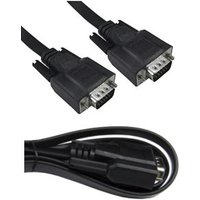 1m Flat VGA Cable Male to Male Fully Wired Super Thin