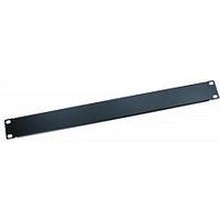 19 Inch 1U Blank Panel Black
