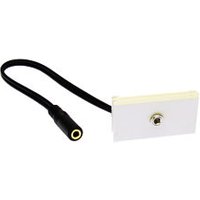 3.5mm Socket Faceplate Module with 15cm Stub Cable