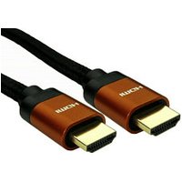 3m HDMI 2.1 Cable - 48Gbps 4k 120Hz / 8k 60Hz Orange Connectors