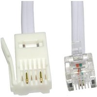 2m RJ11 to BT Plug 2 Wire Crossover Modem Cable