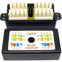 CAT6 Punchdown Krone Coupler Black