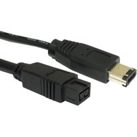 IEEE 1394B 9 Pin-6-Pin Cable 3m Black