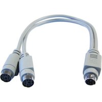 0.25m 0.25m 6-Pin mini din male 2x female