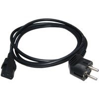 1.8m Euro Mains Lead Schuko to IEC C13