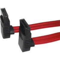 45cm SATA Data Cable M-M Right Angle Red Data Cable