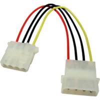 15cm 4-Pin Molex M-F Extension