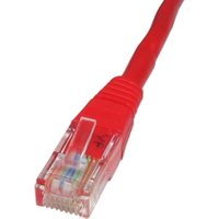 0.25m CAT5e Patch Cable Red Full Copper 24AWG