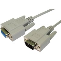 2m Null Modem Cable D9 Male to D9 Female